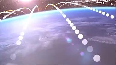 大气地球环绕3d文字开场AE模板视频的预览图